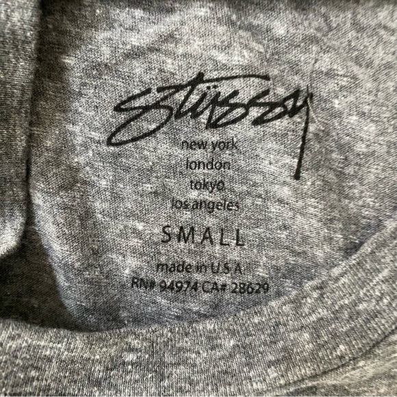 Stussy Men’s Made in USA Cotton Polyester Blend Muscle Tank Top slim Sz Various - Picture 4 of 11